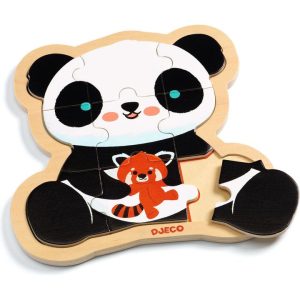 Wooden Panda Jigsaw Puzzle