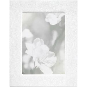 5" x 7" Leather Studio Frame - White