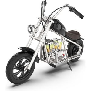 Hyper Gogo Challenger 12 Plus Kids Motorcycle with App - Black