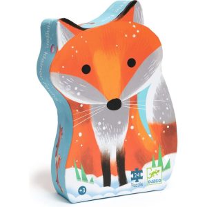 Ginger Little Fox 24 Piece Silhouette Jigsaw Puzzle