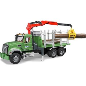 Mack Granite Timber Truck with Loading Crane & 3 Trunks