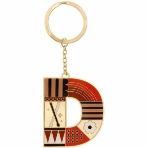 Small Initial FAO Keychain - Letter D