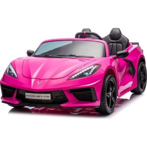 24V Corvette C8 2-Seater Ride On Car - Pink