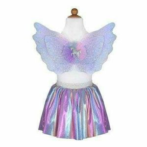 Magical Unicorn Skirt & Wings, Pastel, Size 4-6