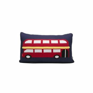 London Double Decker Bus Pillow